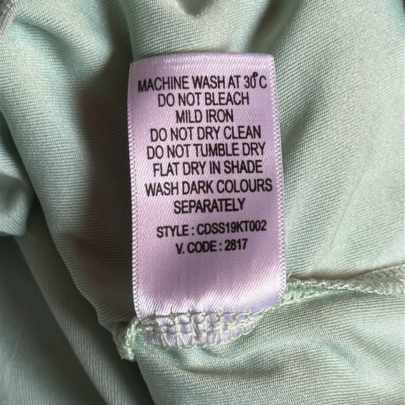 Girl’s Sage Green Eyelet Blouse - Picture 6 of 6